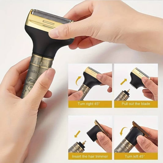 Daling 3-in-1 Grooming Kit – Rechargeable Clipper + Trimmer|