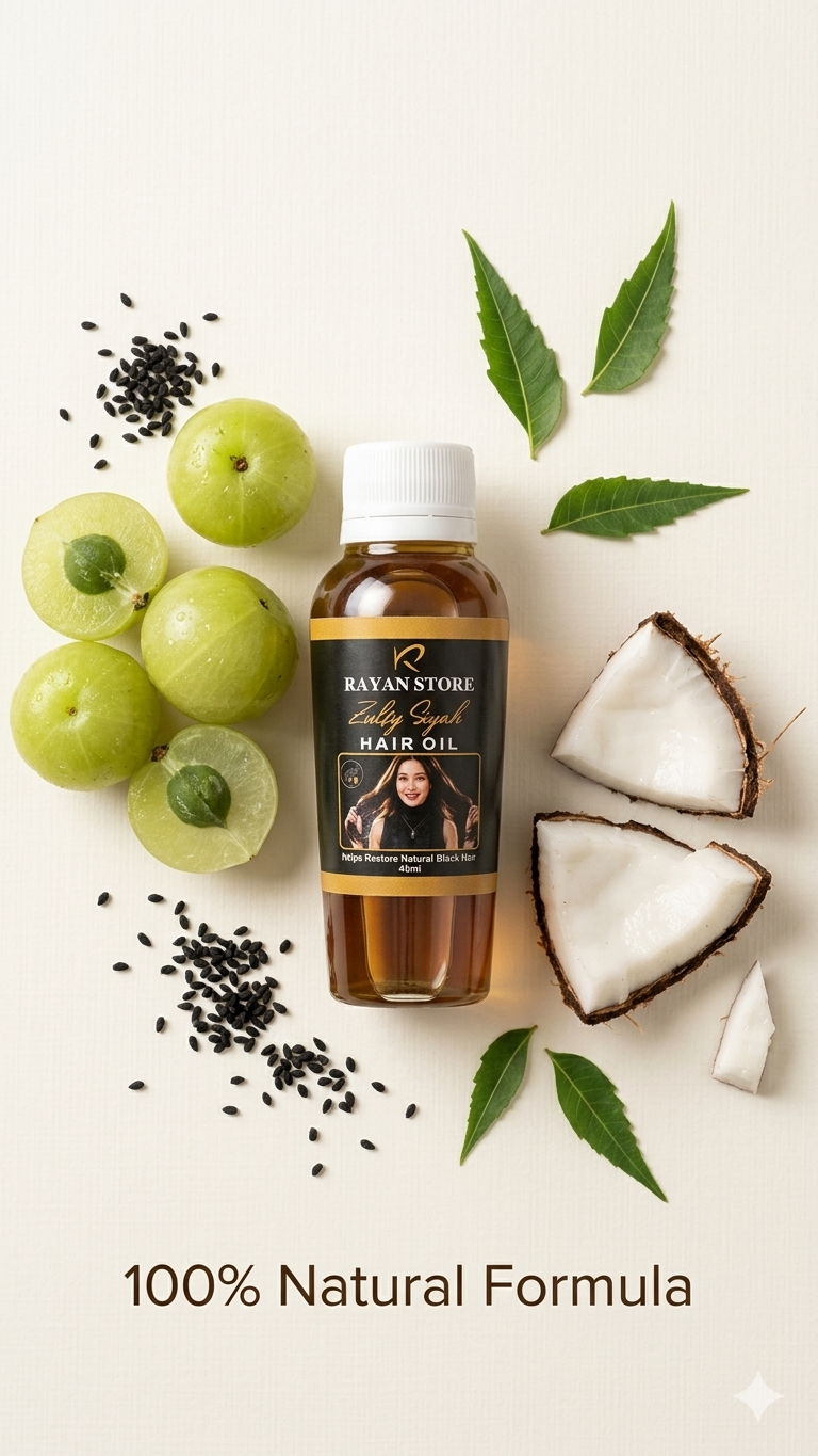 “Turn White Hair Into Natural Black Shine – Herbal Hair Oil for Strong & Healthy Hair”