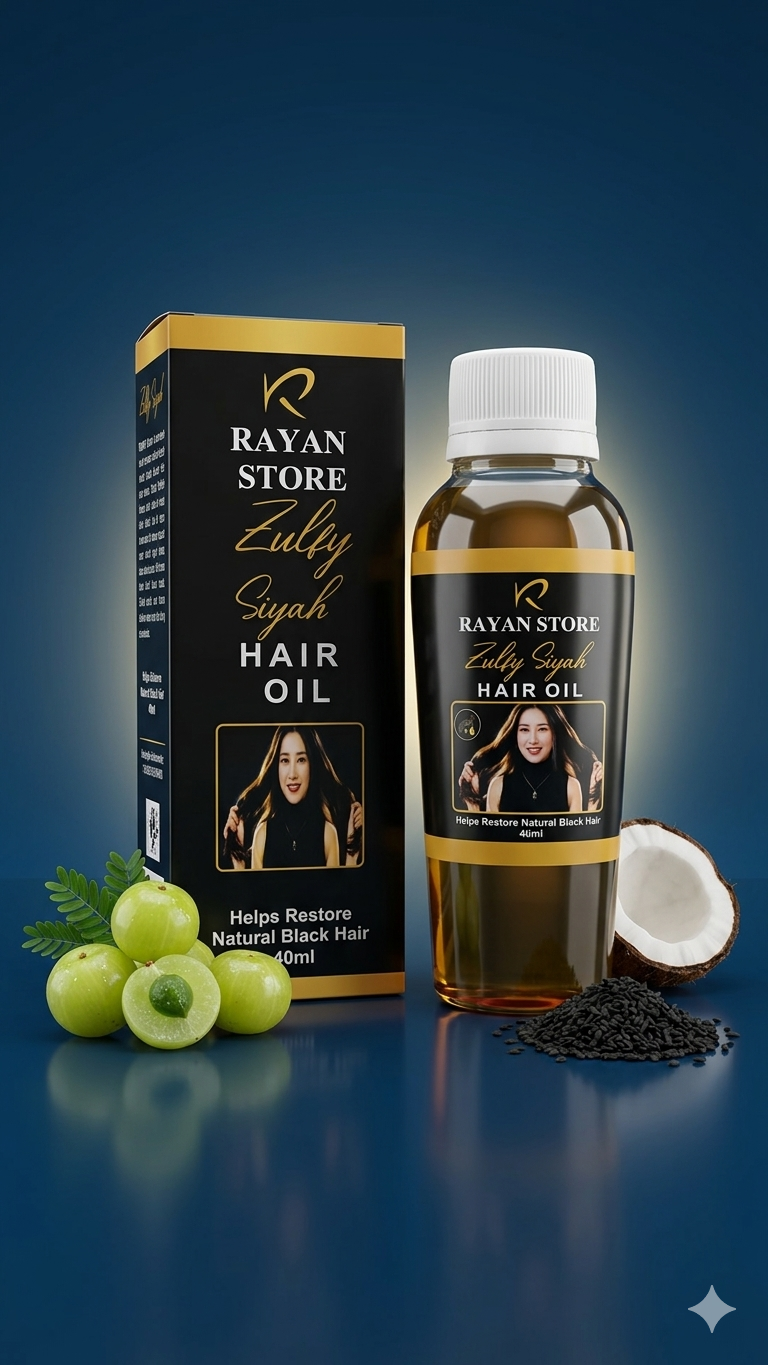 “Turn White Hair Into Natural Black Shine – Herbal Hair Oil for Strong & Healthy Hair”