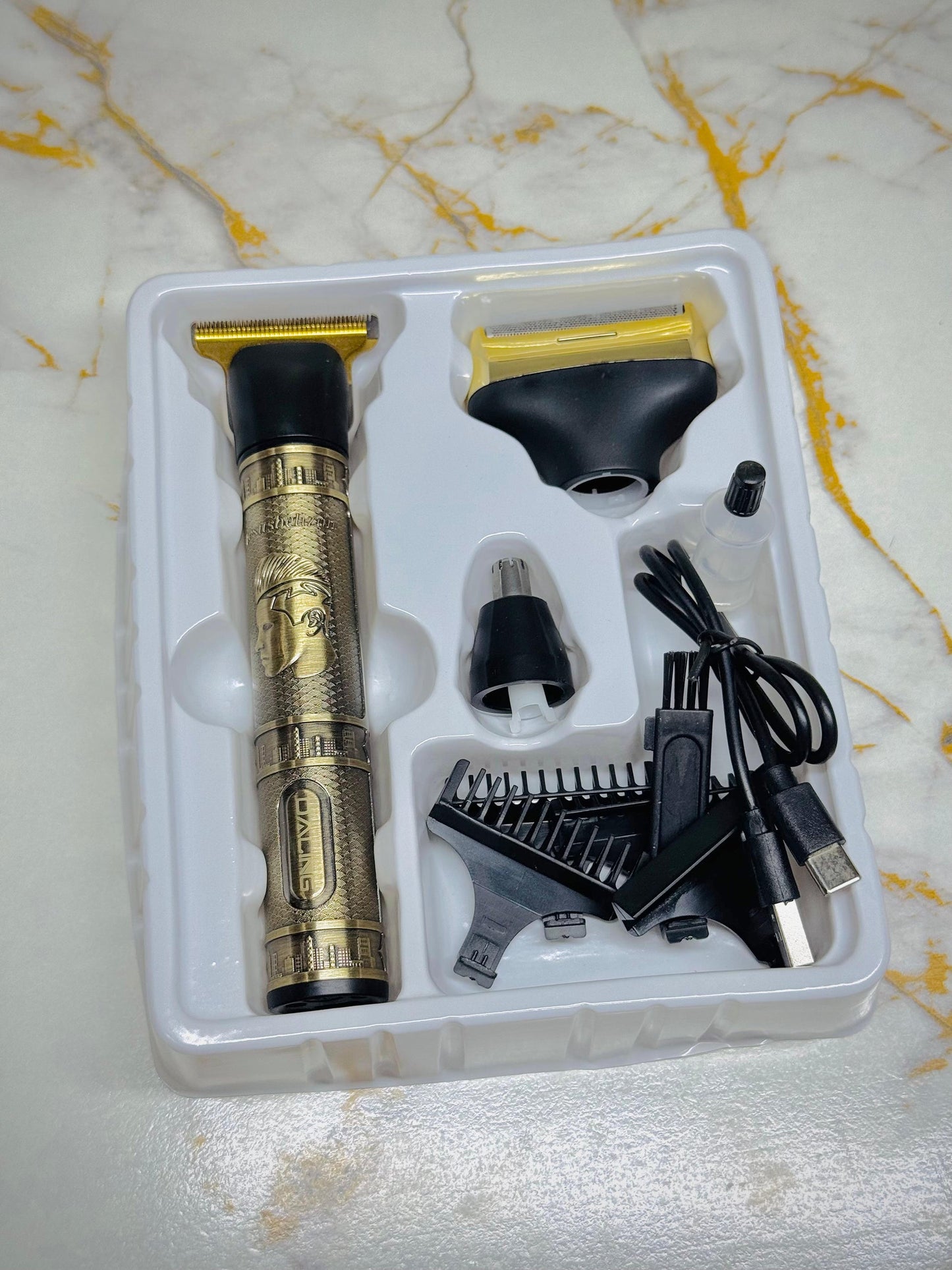 Daling 3-in-1 Grooming Kit – Rechargeable Clipper + Trimmer|