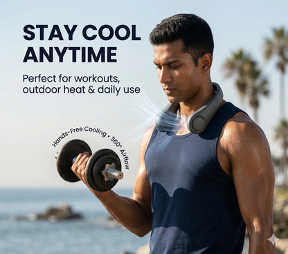 Portable Neck Fan Electric Wireless Fan